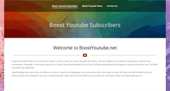 Desktop Screenshot of boostyoutube.net